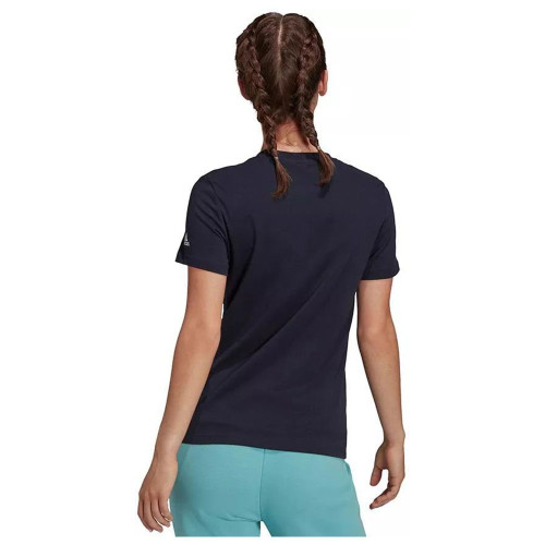 Adidas Γυναικεία κοντομάνικη μπλούζα Essentials Slim Logo Linear Tee